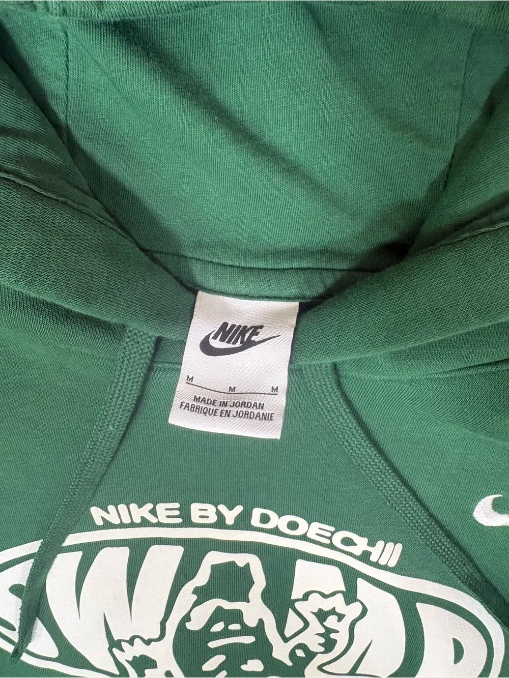Nike x TDE Doechii Swamp Ruler Green Hoodie Size Medium FLUSH/STAIN